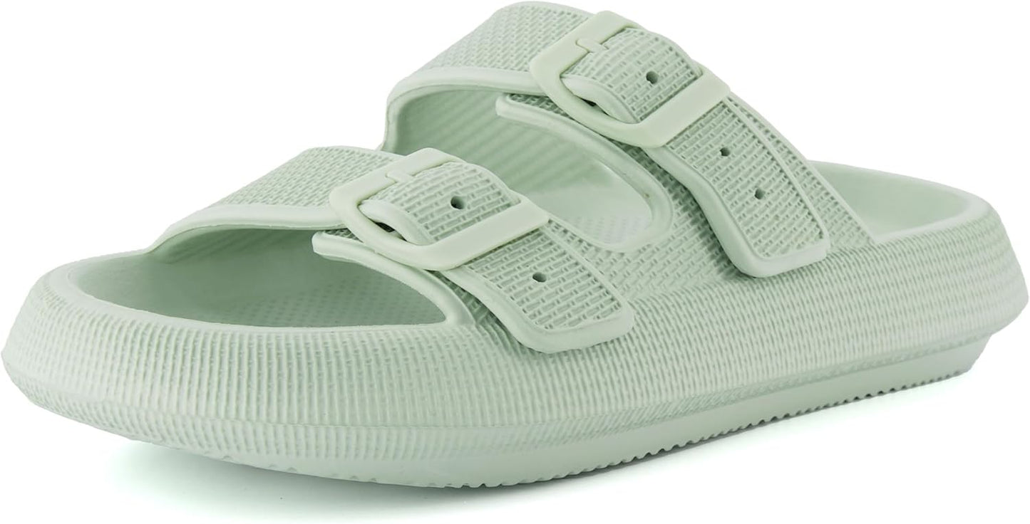 CUSHIONAIRE Women's Fame Recovery Cloud Slide for Comfort