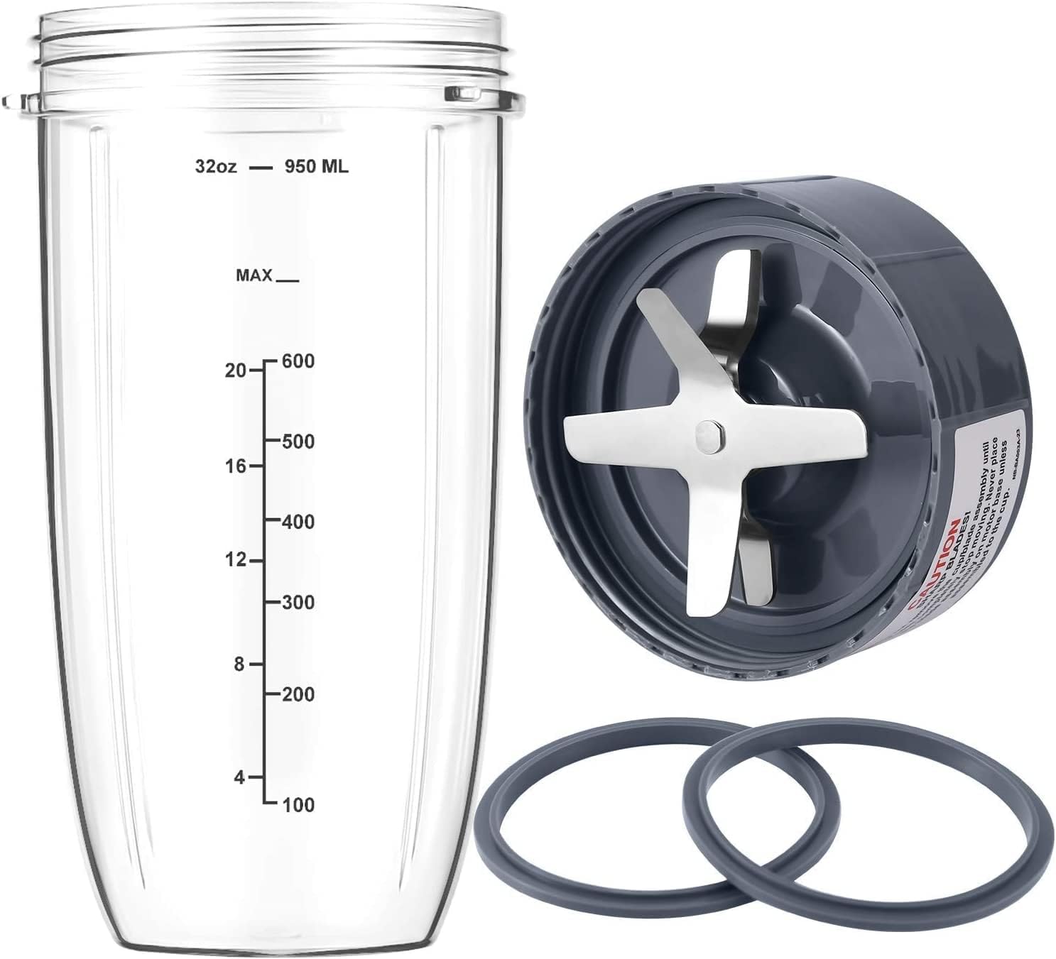 Juice with Ease: 32oz Blender Cup & Blade Set