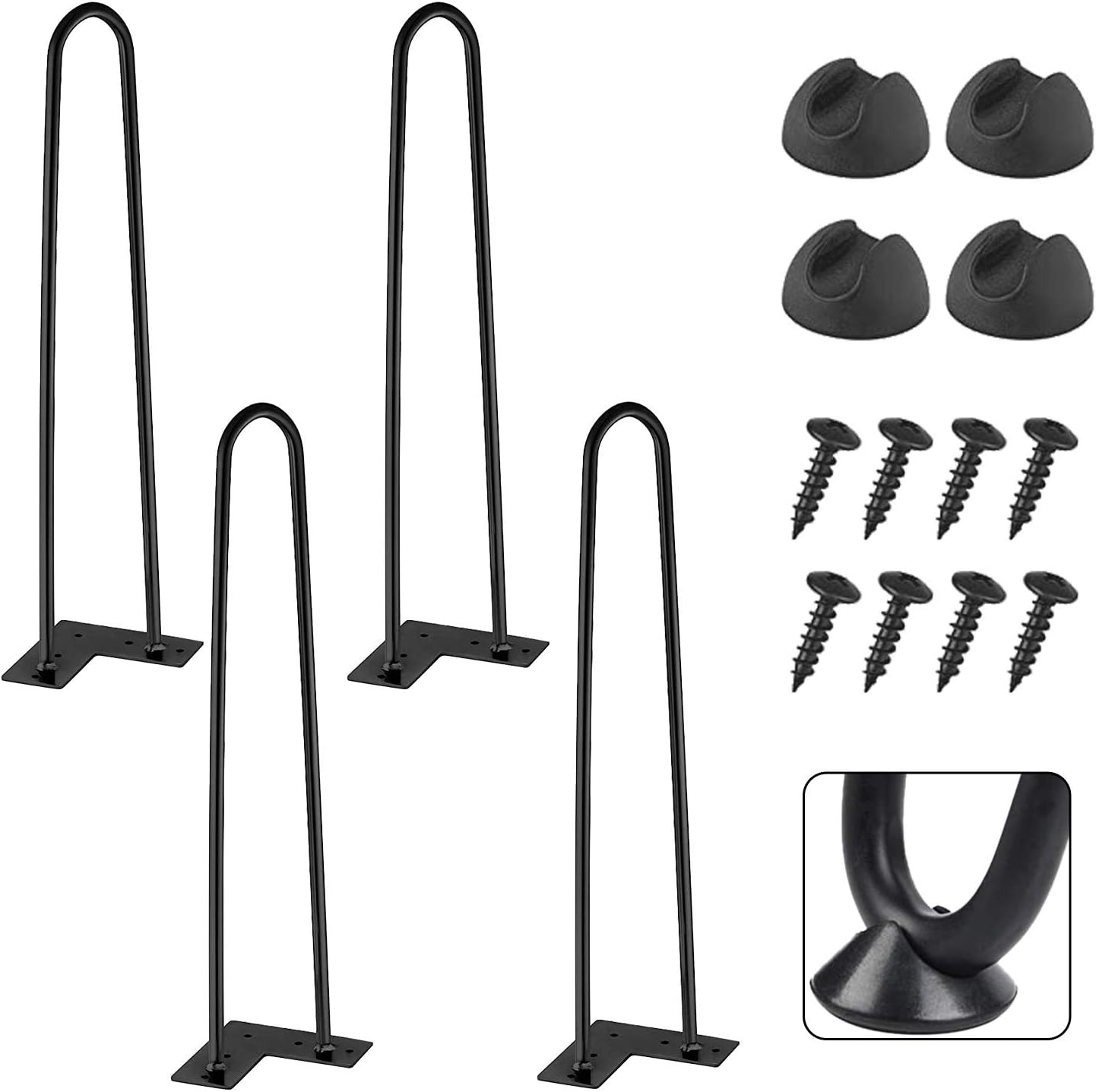 EconoHome Metal Hairpin Legs 20 inch for DIY Projects
