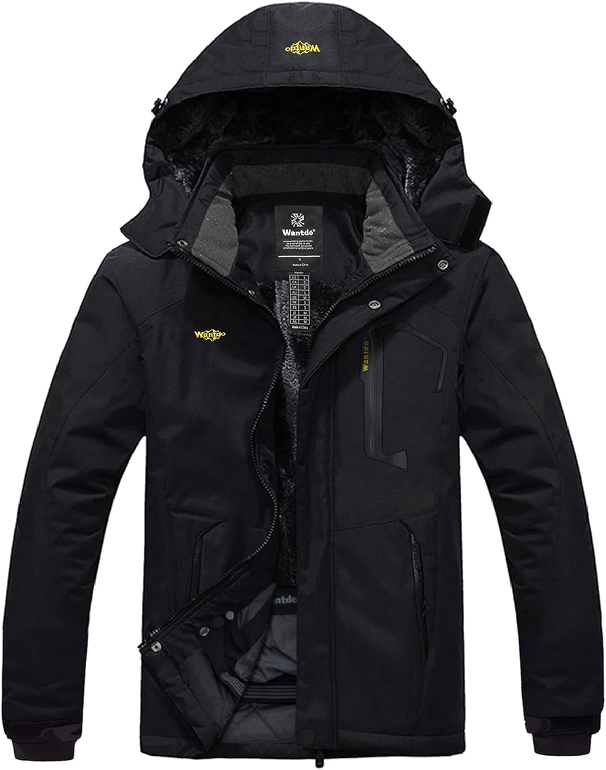 Wantdo Men's Waterproof Ski Jacket - Stay Warm & Dry