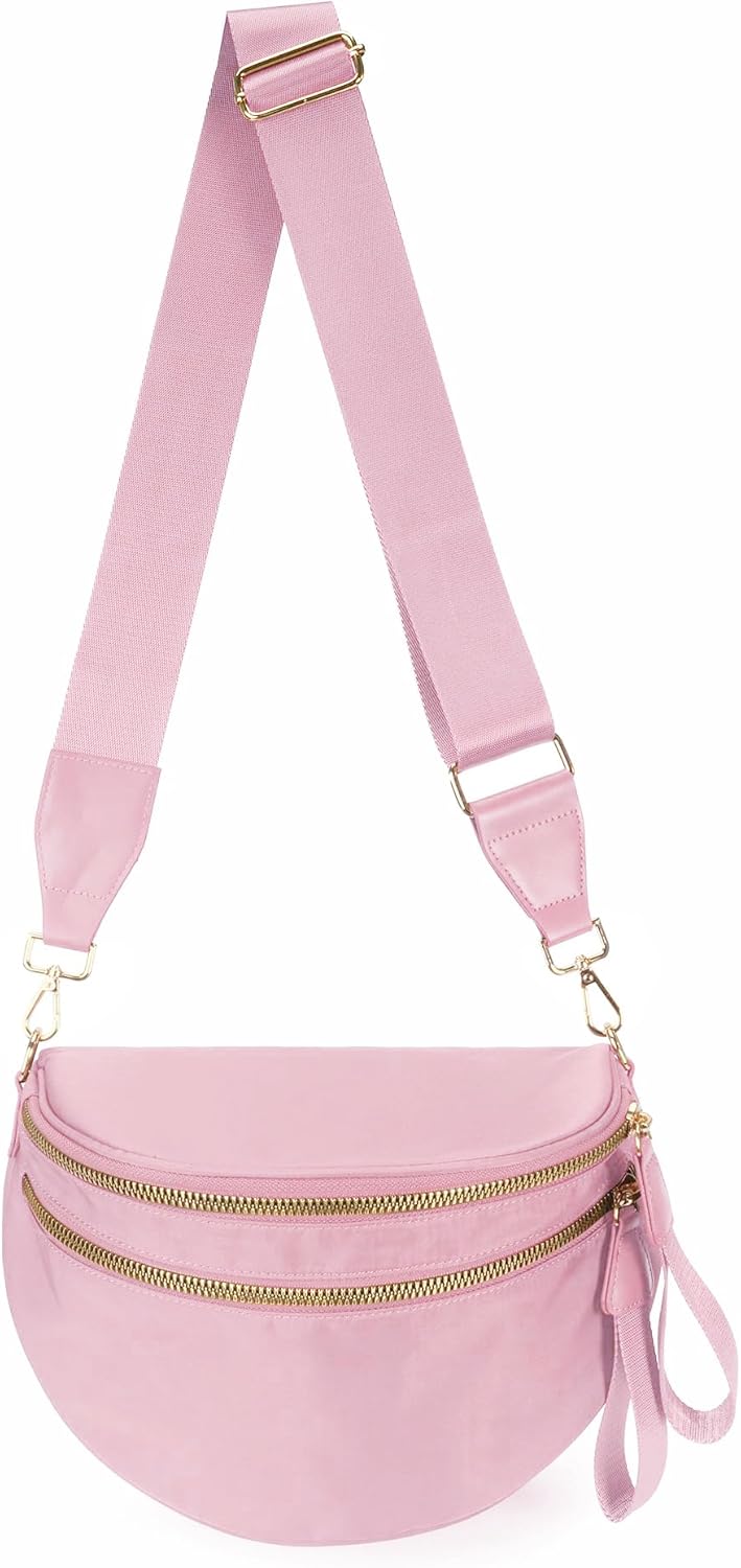 Spacious Nylon Crossbody Bag for Women - Trendy and Versatile