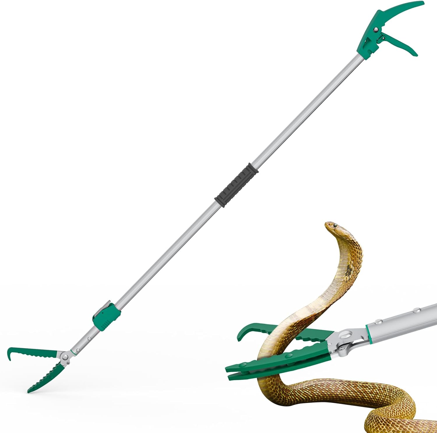 92 Inch Extendable Snake Grabber Tool for Safe Reptile Handling