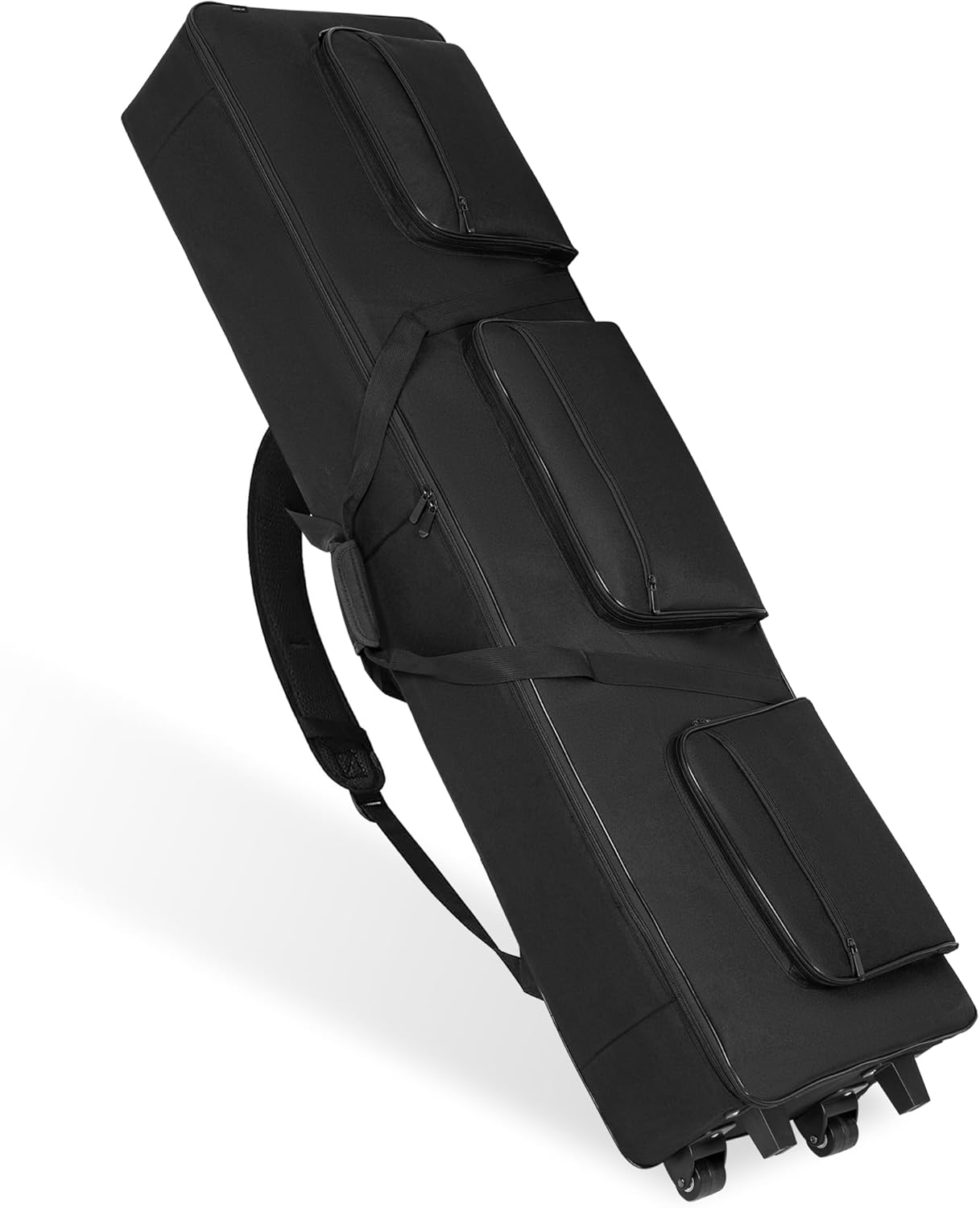 AKOZLIN Rolling 88 Keys Electric Piano Keyboard Gig Bag with Wheels