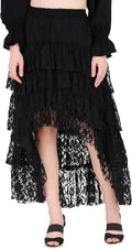 Steampunk Victorian High-Low Show Girl Skirt - Versatile (Style SRWX)