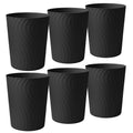 Small Trash Can 6 Pack - Slim 1.8 Gallon Round Waste Baskets