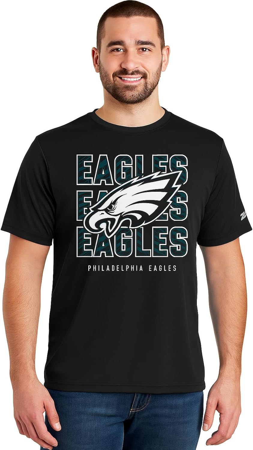 Zubaz NFL Men's Short Sleeve Team Graphic T-Shirt for Fans