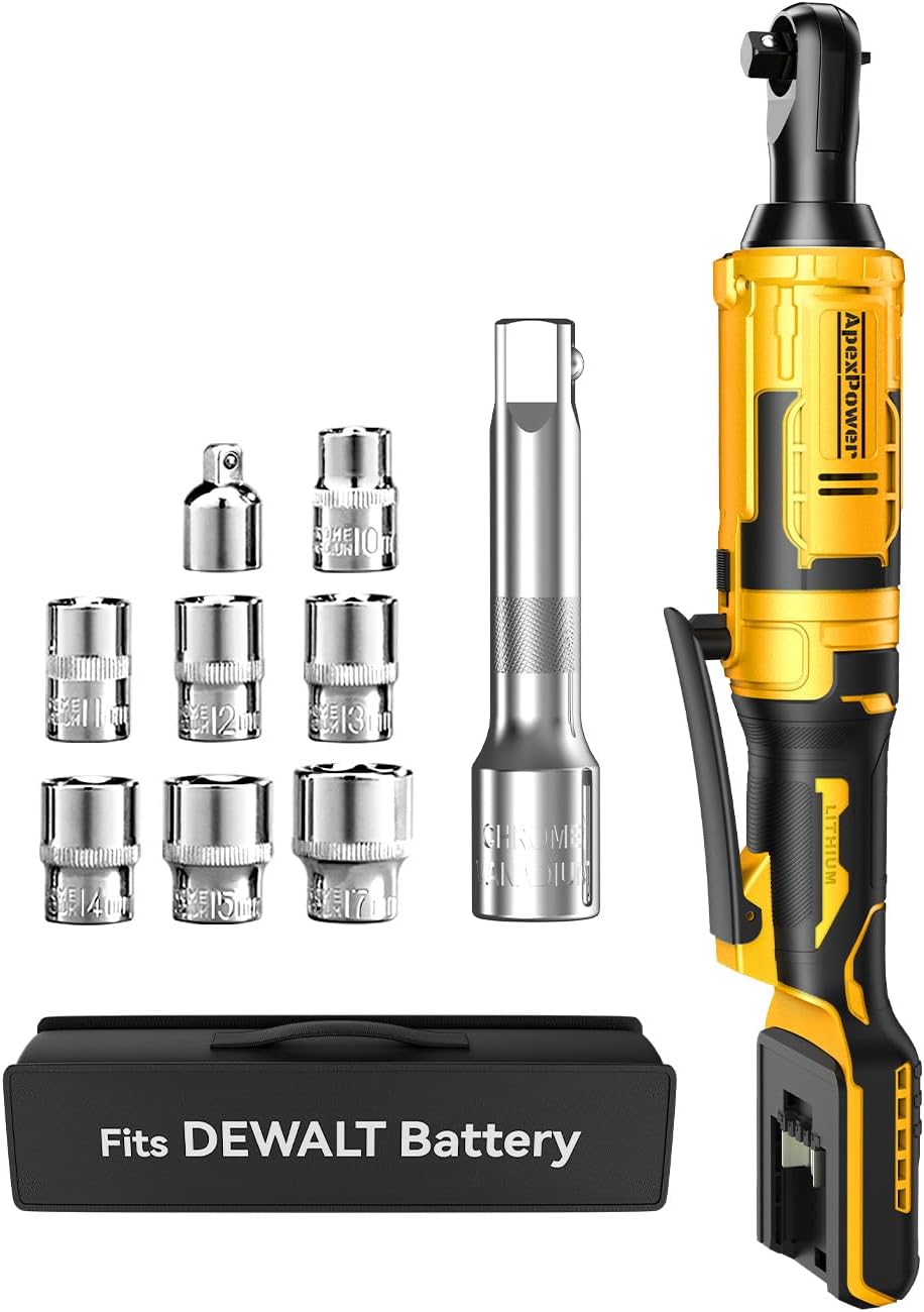 1/2 Inch Cordless Ratchet Wrench with High Torque and Speed