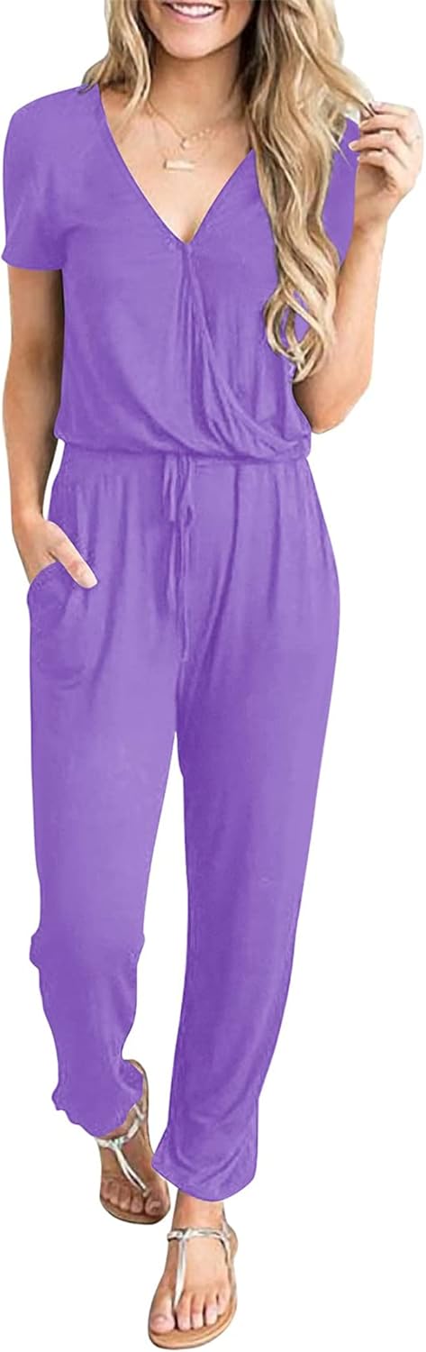 PRETTYGARDEN Jumpsuits for Women Dressy Summer Casual Romper