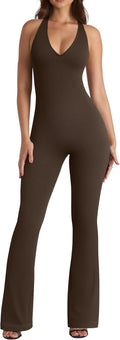 OQQ Jumpsuits for Women: Stylish Halterneck Design
