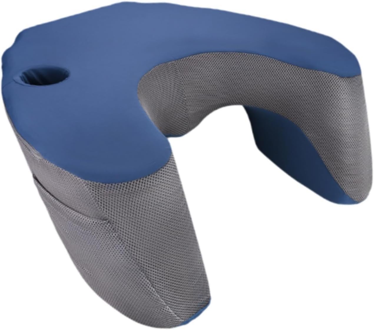 Memory Foam Arm Rest Reading Pillow - Blue