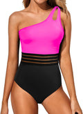 Trendy One Shoulder Swimsuit for Women with Shaping Control