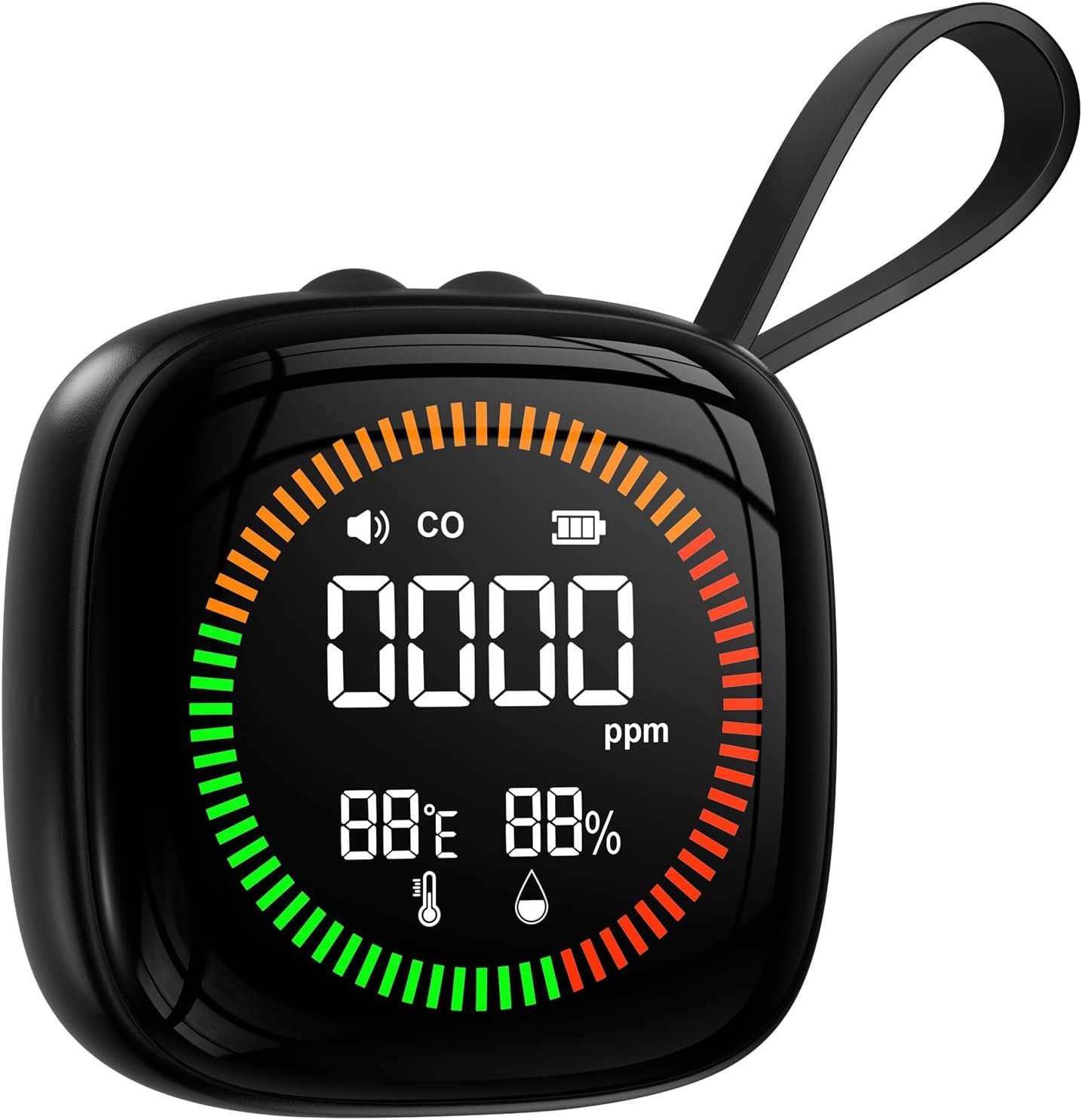 3-in-1 Portable Carbon Monoxide Detector for Travel Safety