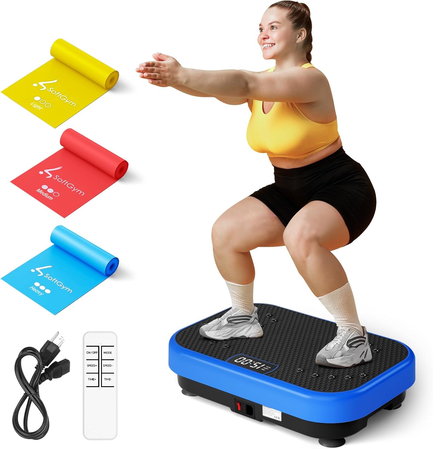SoftGym Vibration Plate - 400 Lbs Capacity for Weight Loss