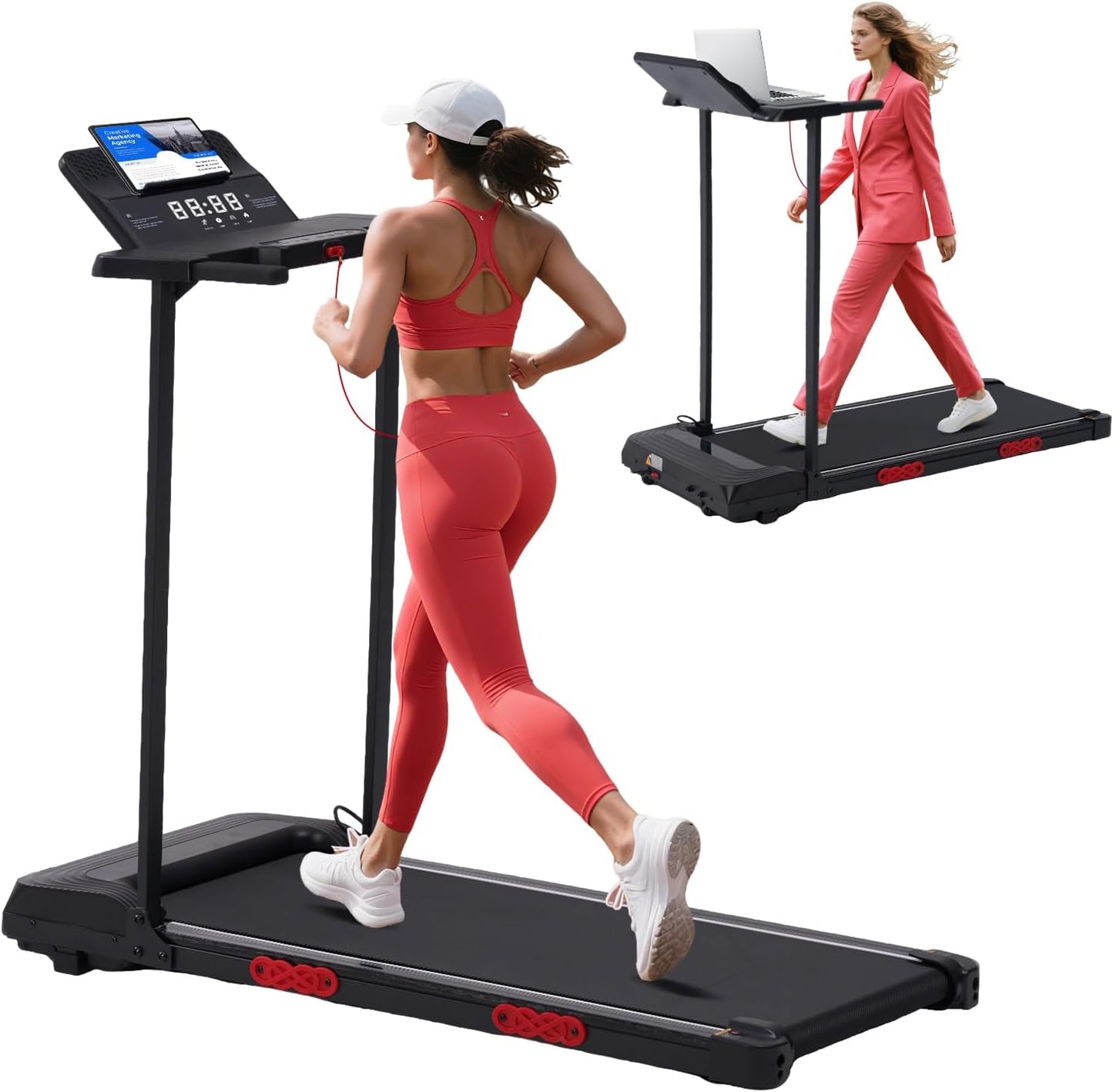 Walking Pad Treadmill with Handles for Home Fitness Needs