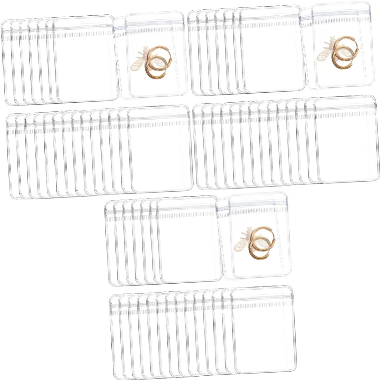 200pcs4 Resealable Jewelry Storage Bags by ABOOFAN