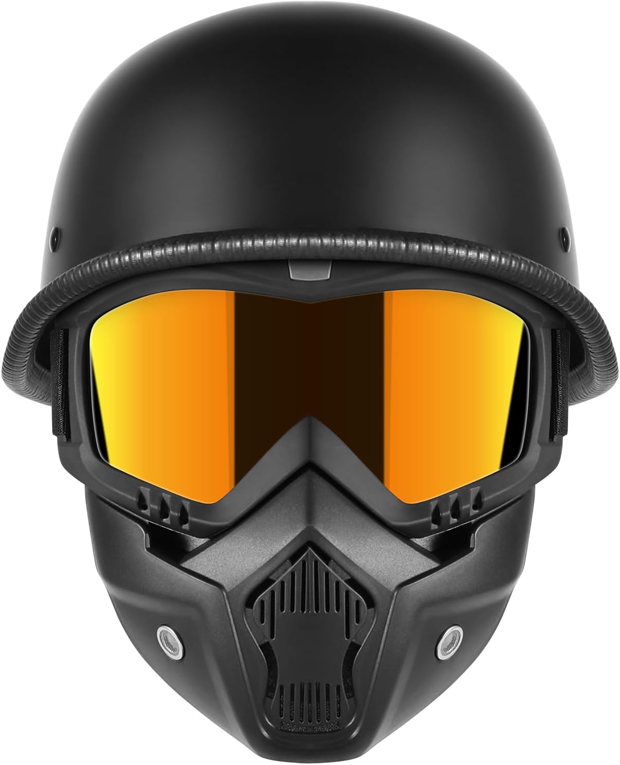 Motorcycle Half Helmets with Face Shield for Men and Women