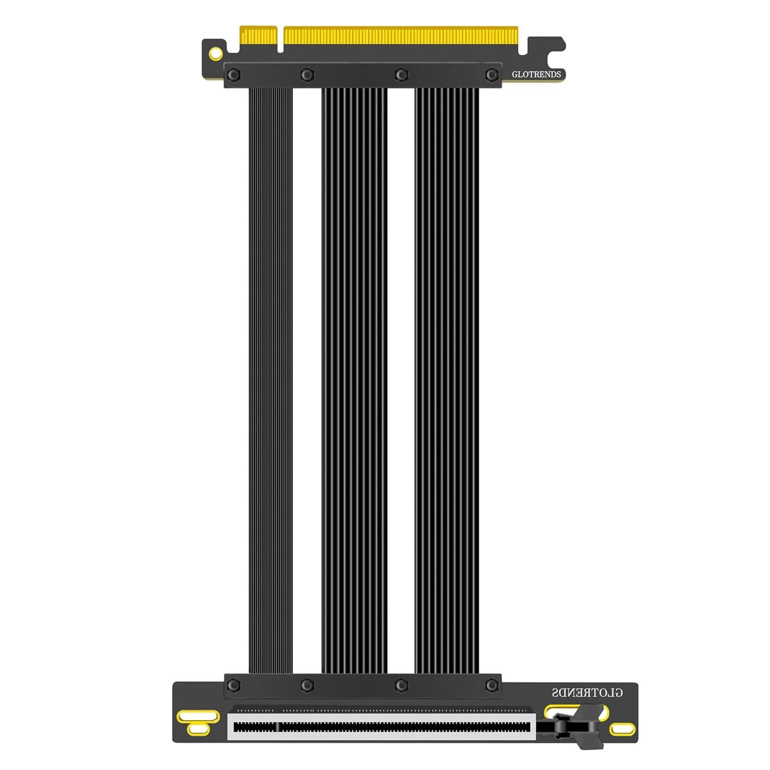 GLOTRENDS 300mm PCIe 5.0 Riser Cable for High-Performance GPUs
