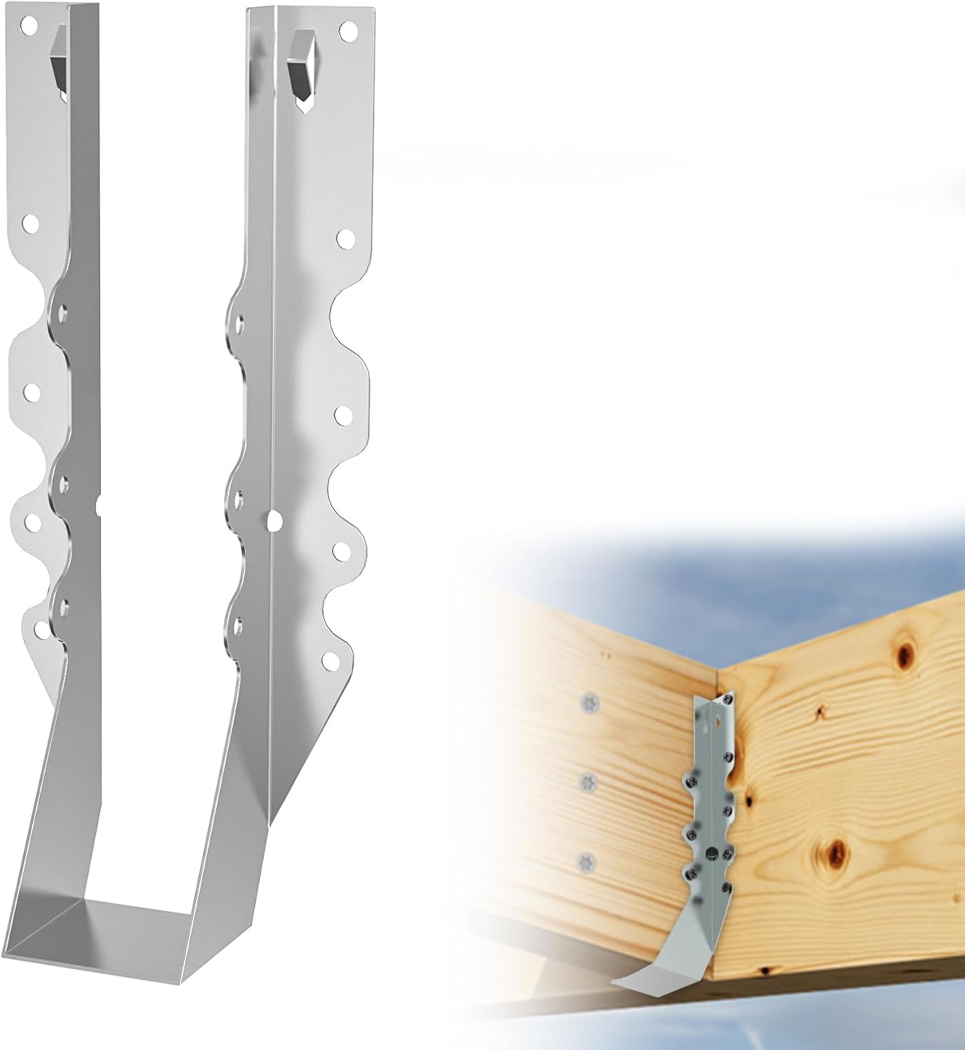 20 pcs 2x10 Joist Hanger for Strong and Durable Connections