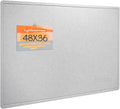 Large Bulletin Board - 48 x 36 Inches, Stylish Felt Pin Board