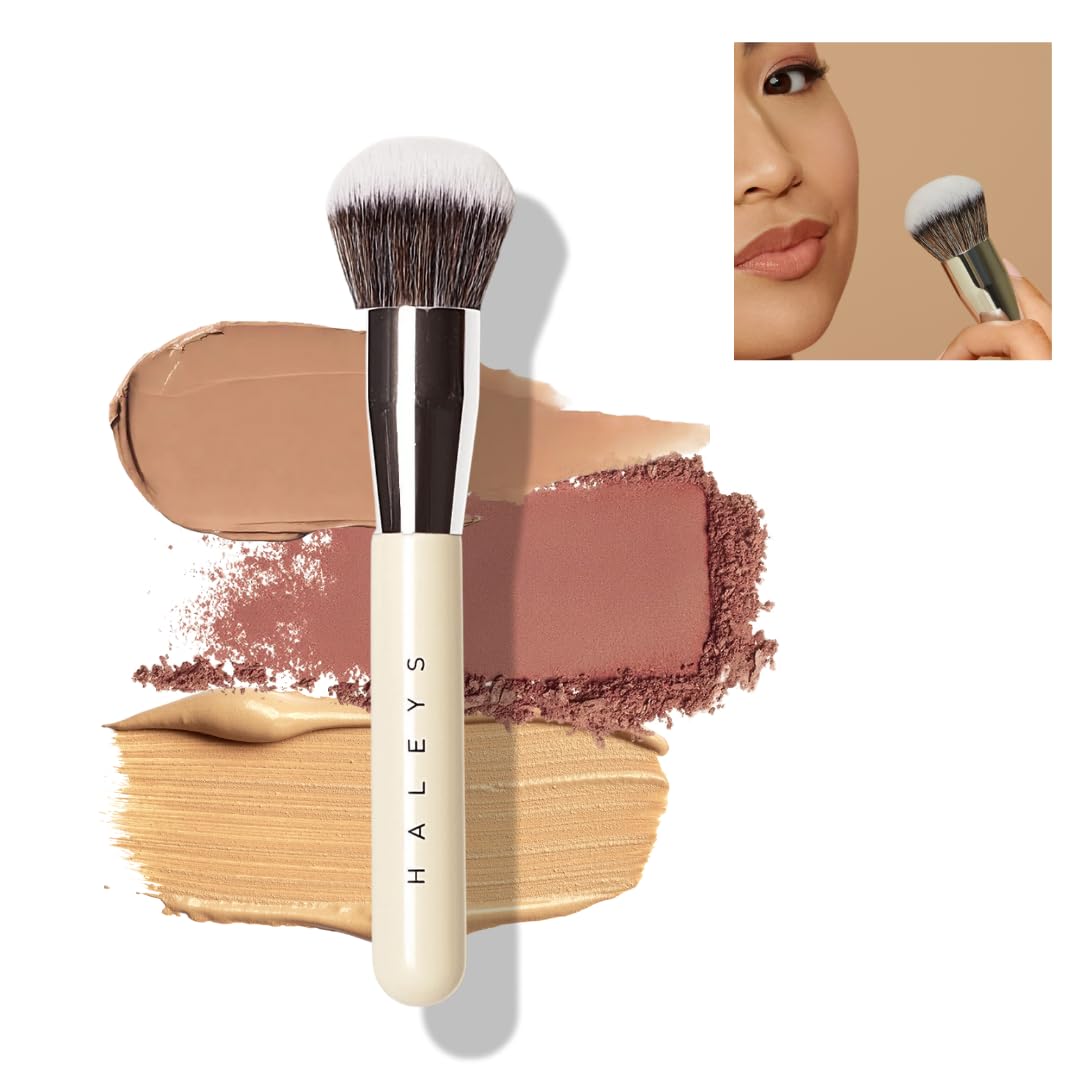 Haleys Vegan Kabuki Brush: Airbrushed Finish