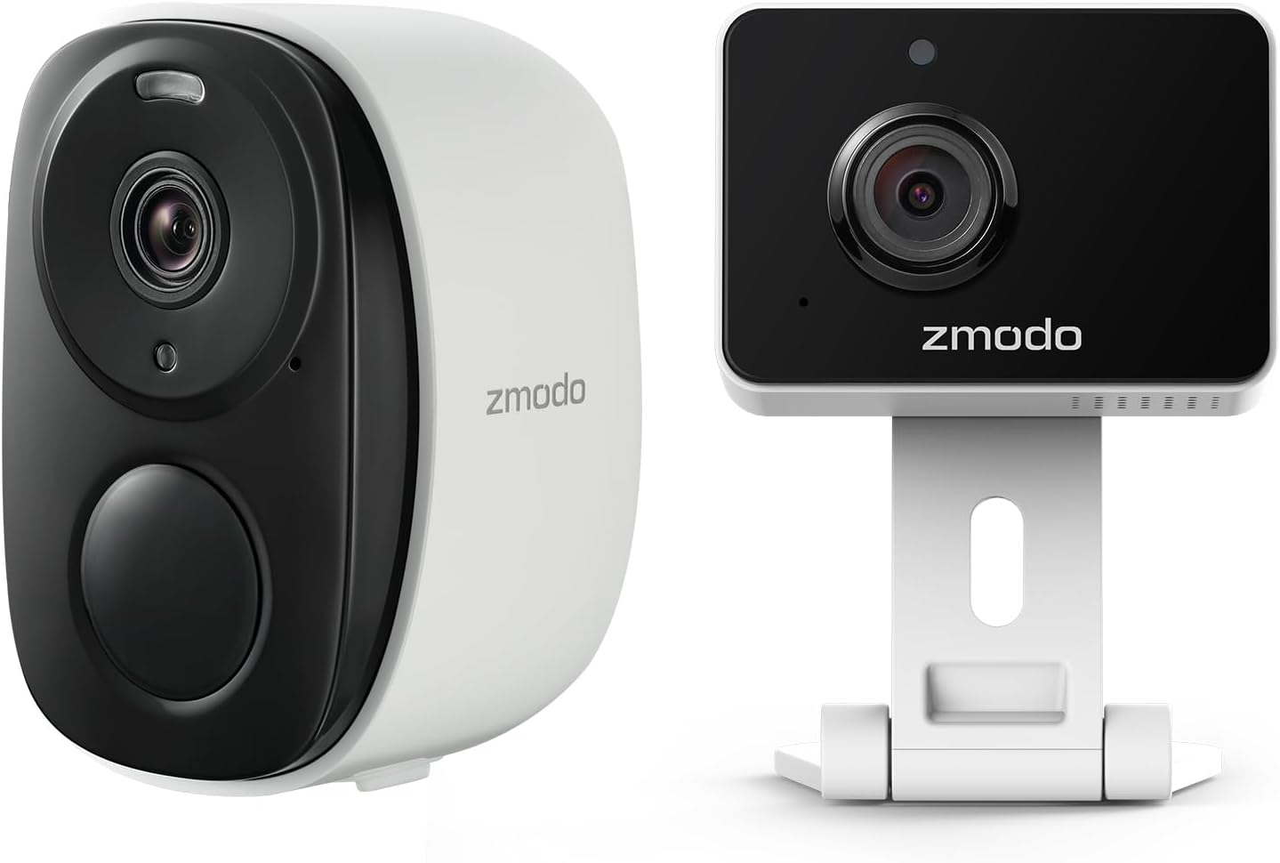 Zmodo 2 Security Cameras with Night Vision and AI Detection