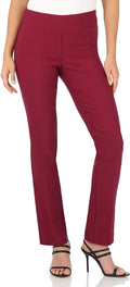 Rekucci Women's Ease Into Comfort Stretchy Straight Leg Pant