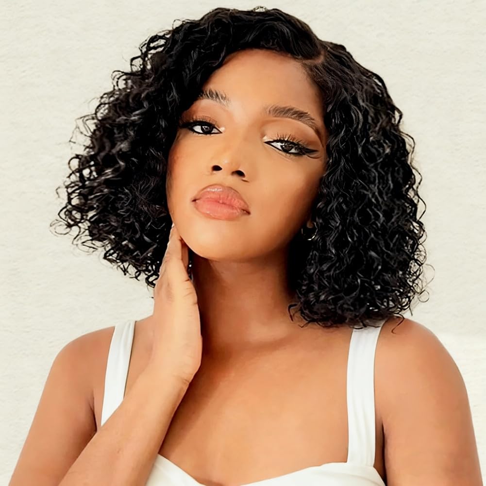 FIRIEYA Curly Bob Wig Human Hair for a Stunning Look