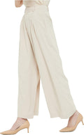 Women High Waist Wide Leg Palazzo Pants - Regular Size Comfort