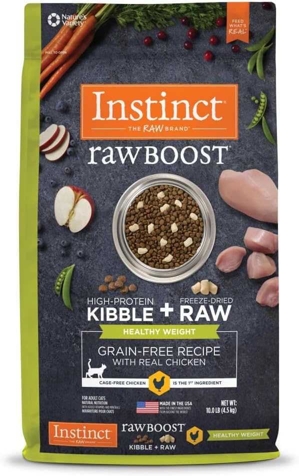 Instinct Raw Boost Healthy Weight Cat Food with Freeze Dried Chicken