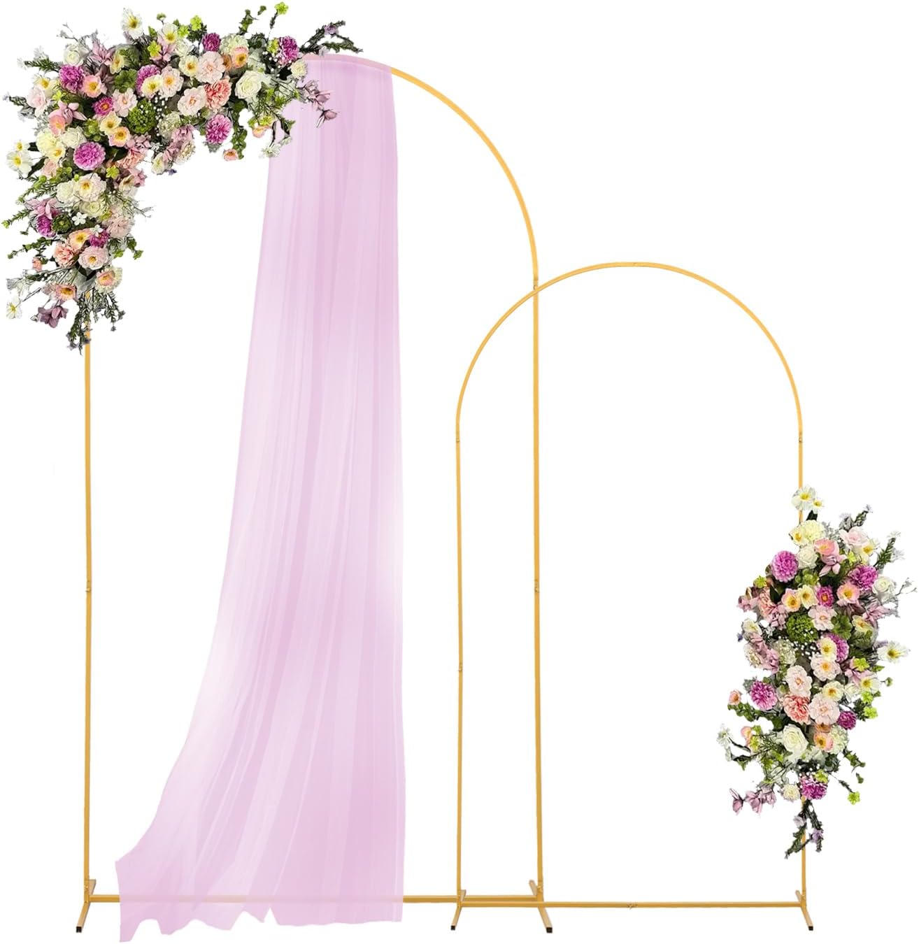 Metal Arch Backdrop Stand Set of 2 for Elegant Events