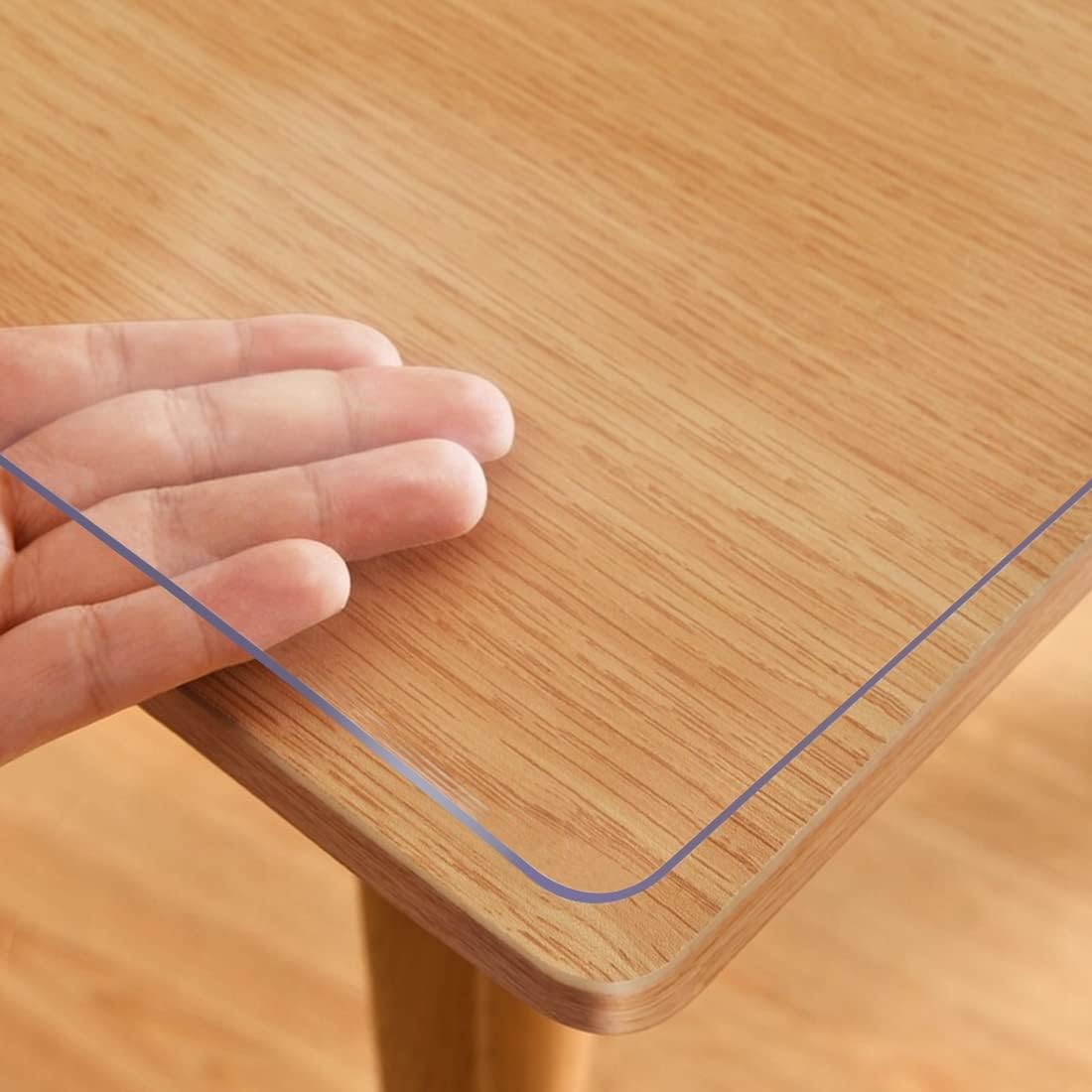 26X60 Inch Clear Plastic Dining Room Table Protector for All Tables