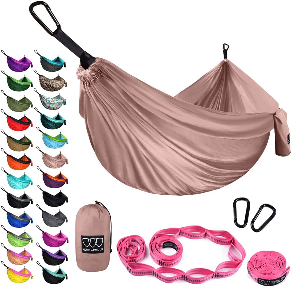 Gold Armour XL Double Hammock - Perfect for Camping Adventures