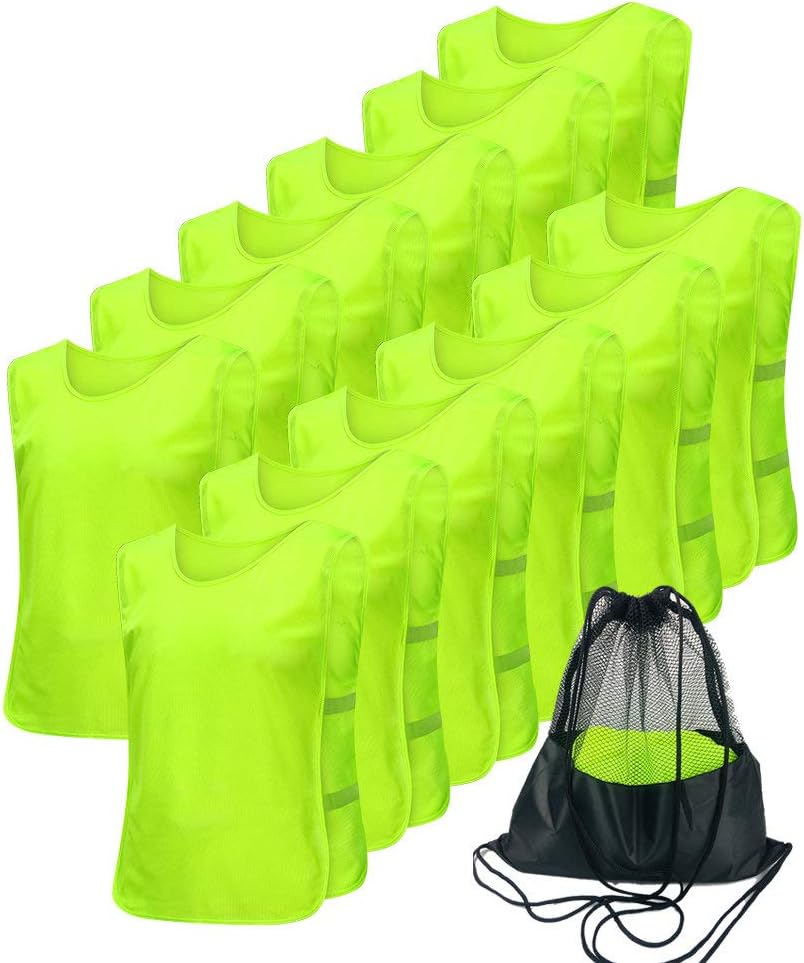 Pinnies Adult Football Jersey - Adjustable Mesh Soccer Jersey