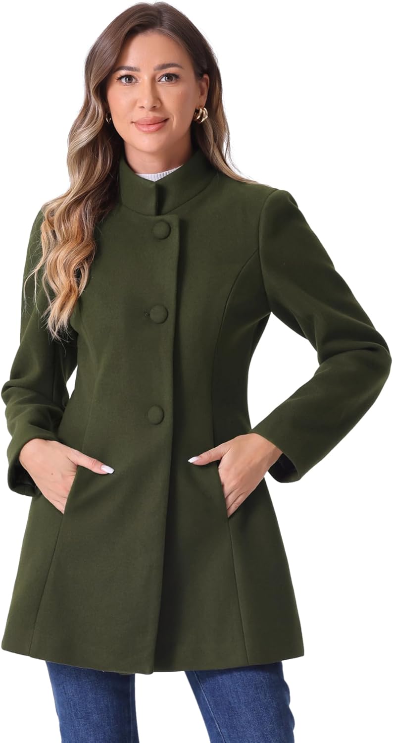Allegra K Women's Winter Overcoat for Elegant Cold Weather Style