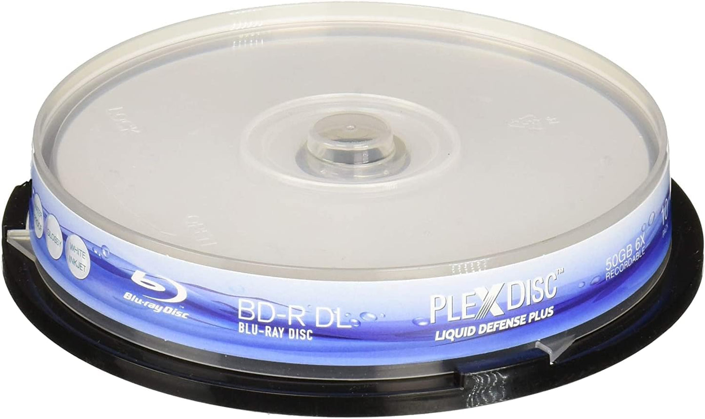 PlexDisc Water Resistant Glossy White Inkjet Printable BD-R DL