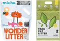 Michu Tofu Cat Litter Natural Clumping - Bright, Low Dust