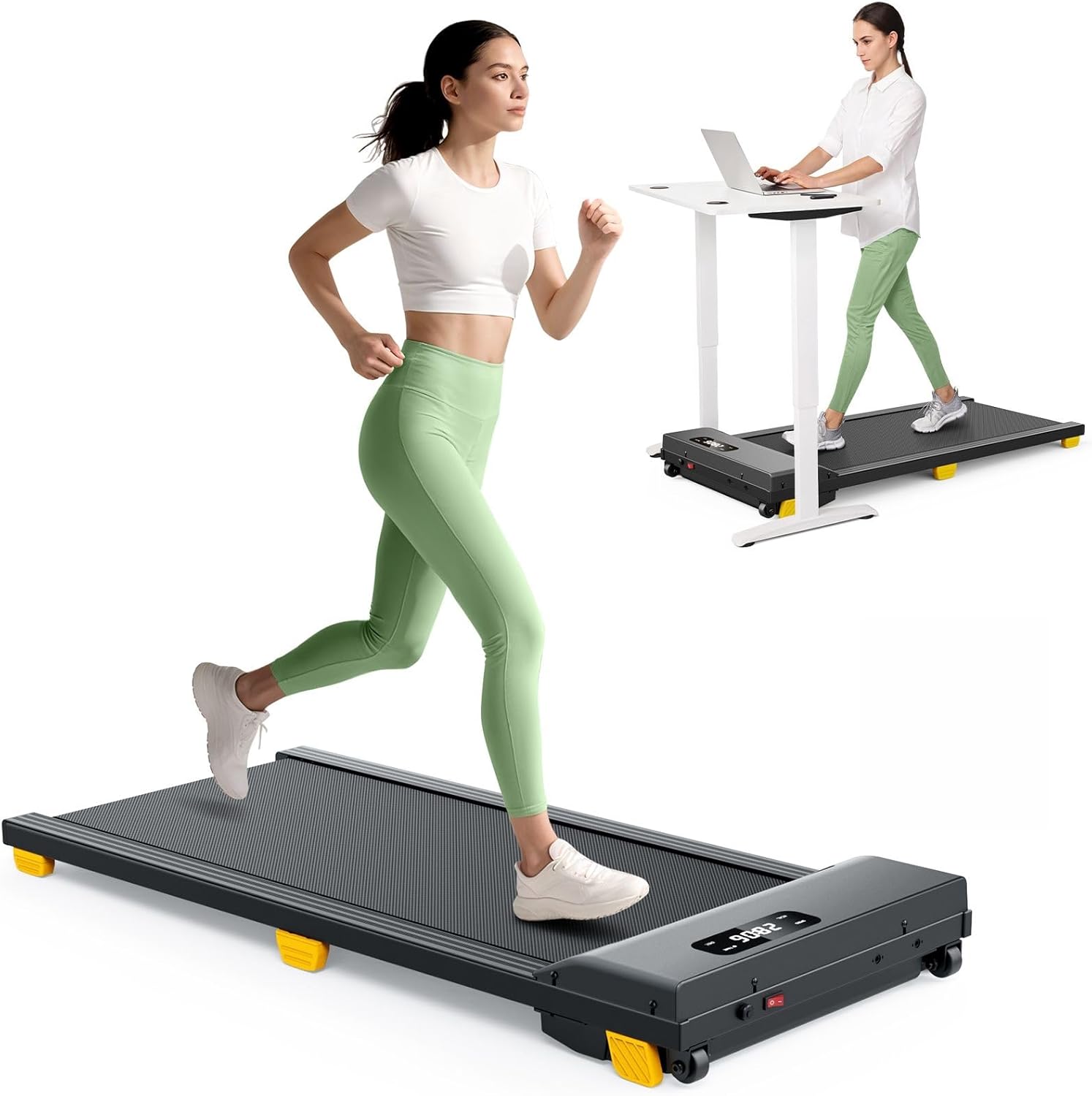 UREVO Walking Pad: Portable Under Desk Treadmill for Home Use