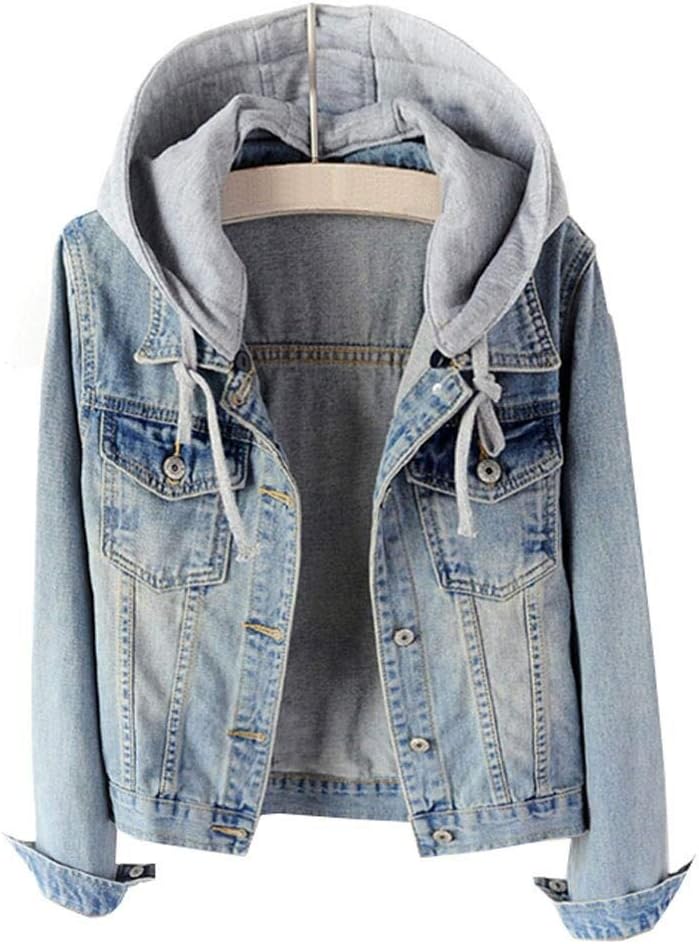 LifeShe Women's Casual Detachable Hoodie Denim Jacket Review