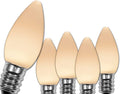 OptiCore C7 LED Christmas Light Bulbs 25 Pack - Warm White Smooth