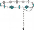 Large Western Concho Metal Belt for Women - Stylish Adjustable Fit