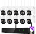 10X Zoom WiFi PTZ Security System - Plug-in 24/7 Surveillance