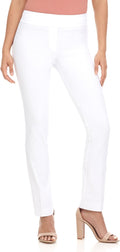 Rekucci Women's Ease Into Comfort Stretchy Straight Leg Pant Wear