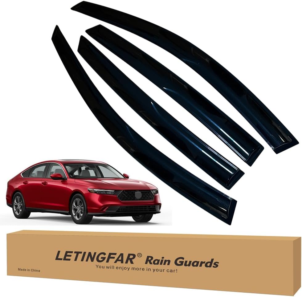 Window Visors Rain Guards for Honda Accord 2018-2023 Models