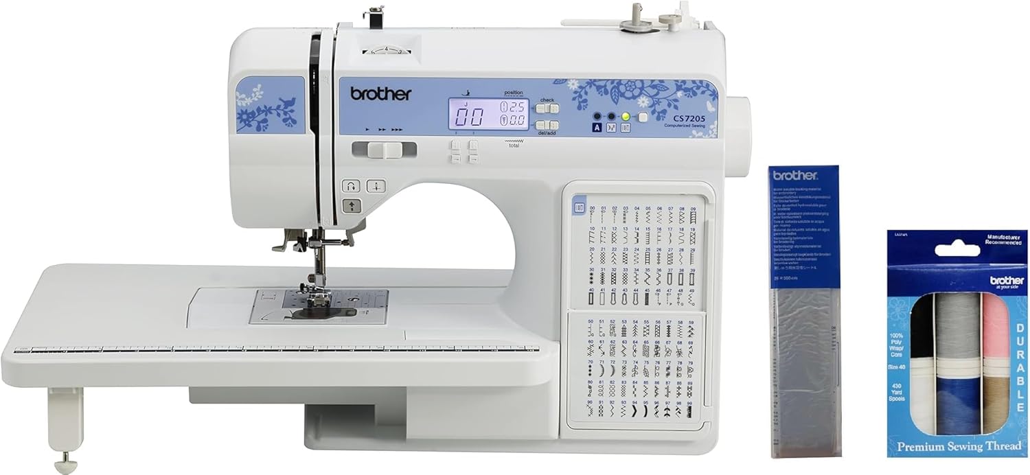 Brother CS7205 Computerized Sewing Machine with Wide Table