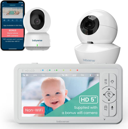Babysense HD Baby Monitor: Dual Cameras for Total Peace