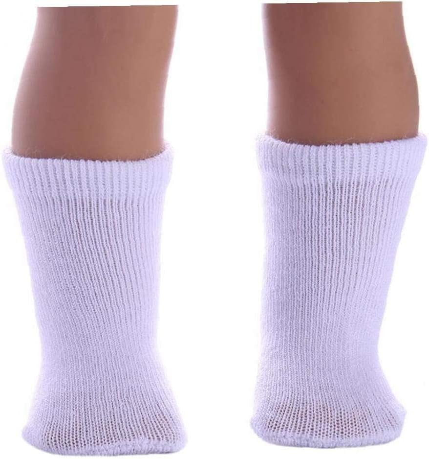 18 Doll White Sport Socks - Cute & Versatile