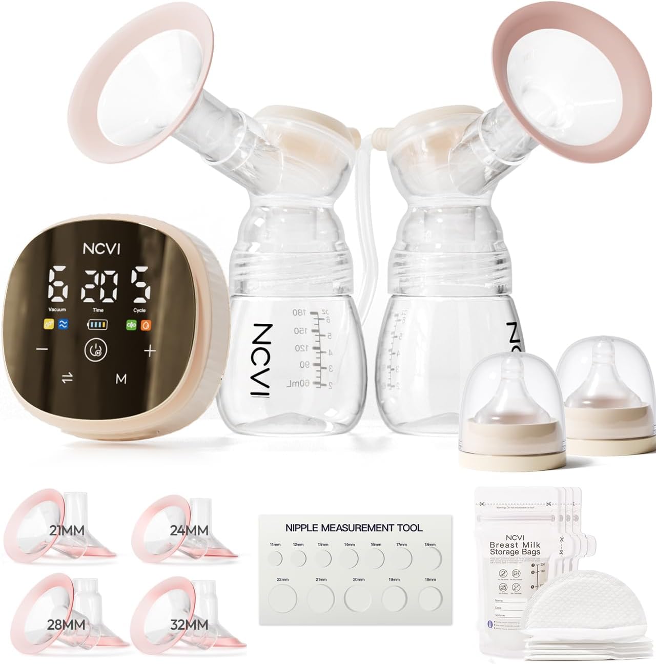 NCVI Electric Breast Pump 8116: Customizable Suction & Speed