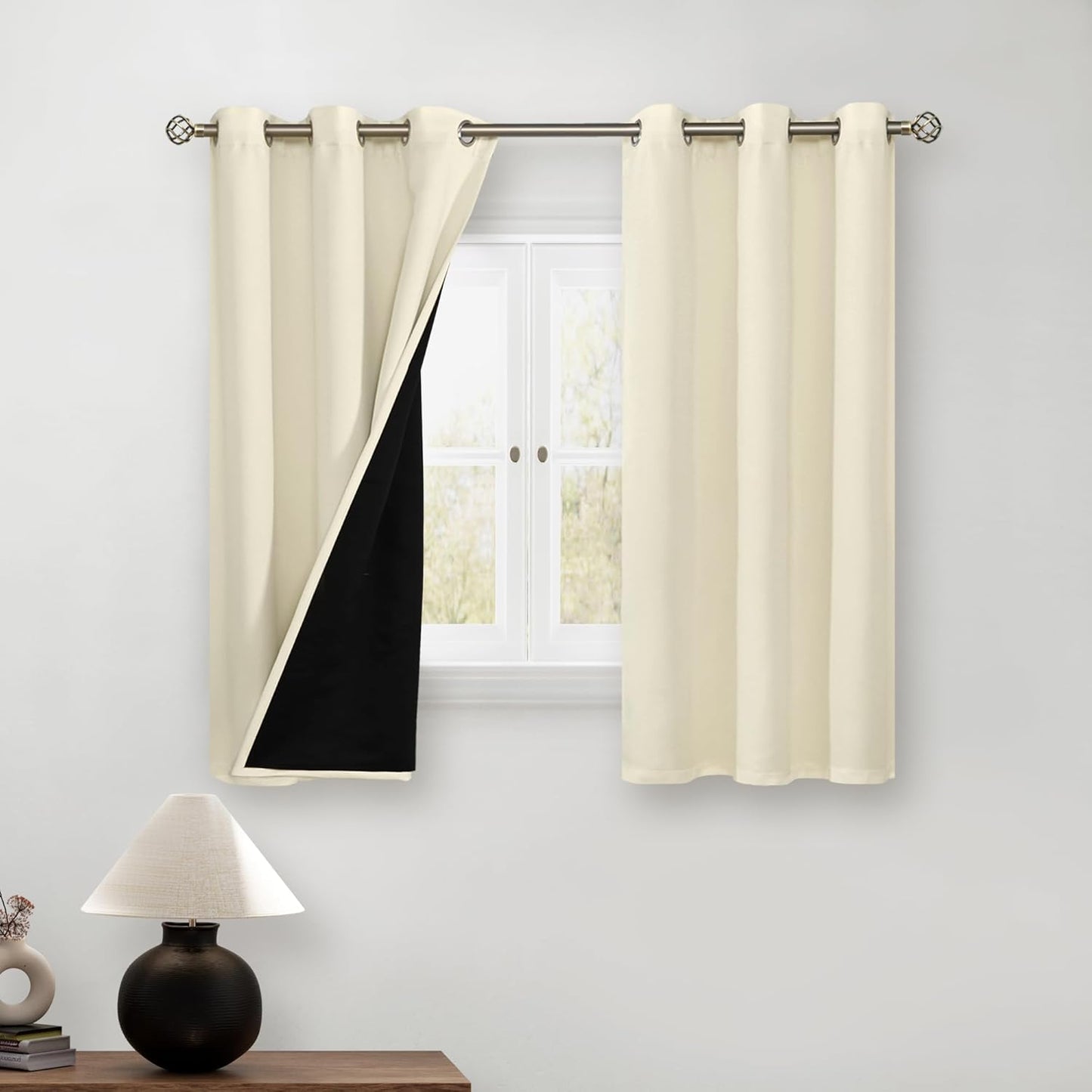 BGment Short Blackout Curtains for Bedroom, Thermal Insulated