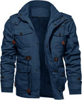 TACVASEN Men's Winter Cotton Military Jacket - Warm Fleece Lined coats