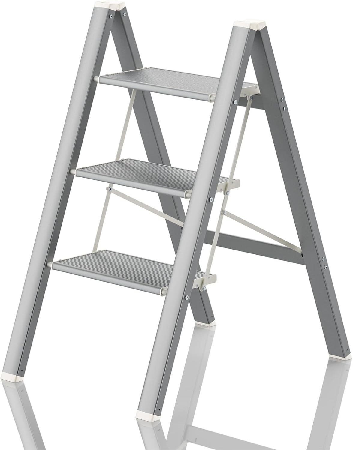 3 Step Ladder Folding Step Stool for Home Kitchen Library Use
